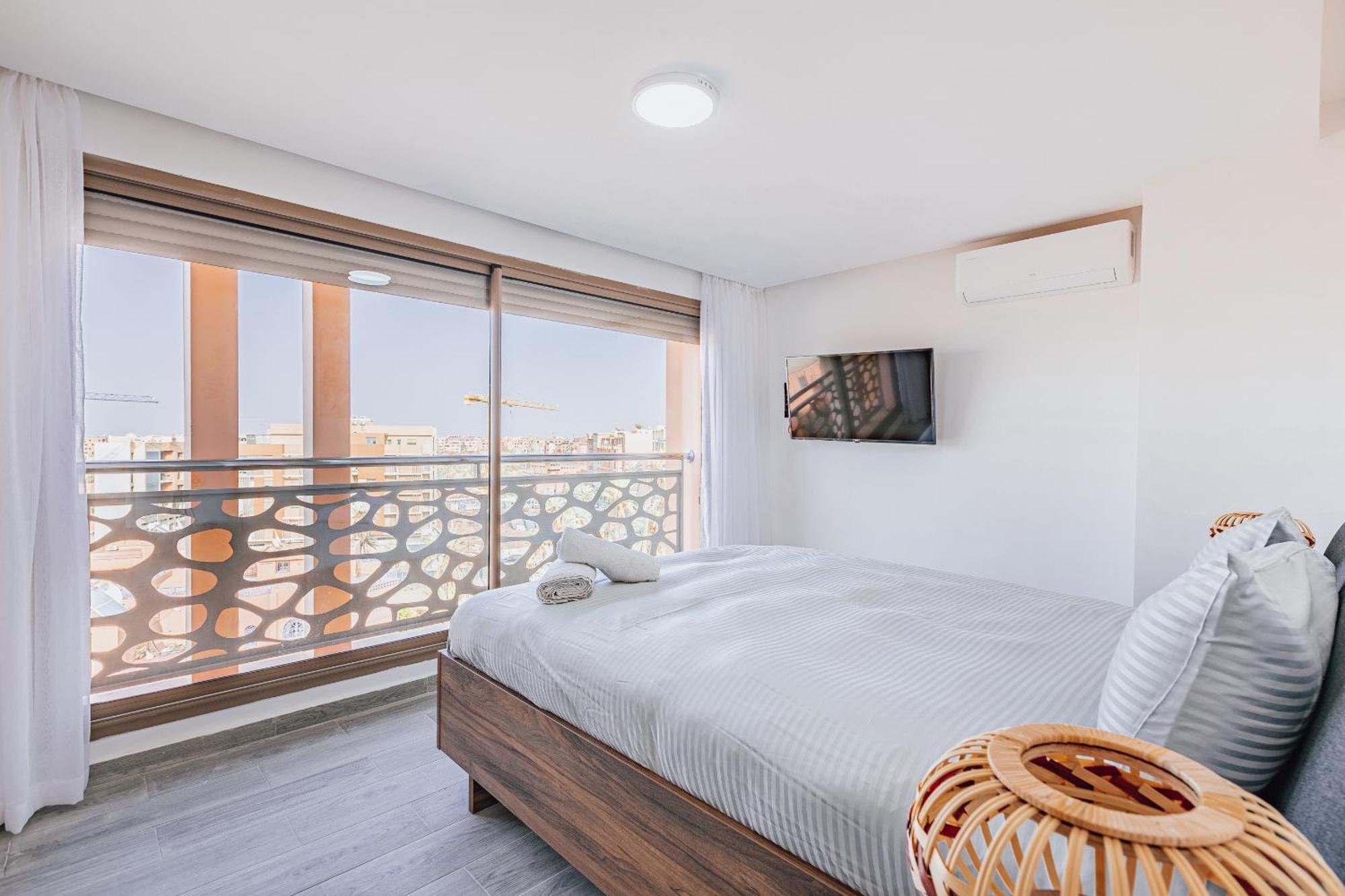 Migdal Gueliz Apart Hotel Marrakesh Exterior foto